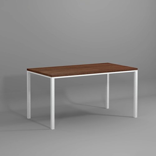 Обеденный стол Leo 120x70 white американский орех